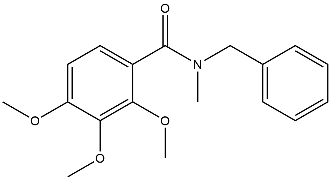 2,3,4-Trimethoxy-N-methyl-N-(phenylmethyl)benzamide Structure