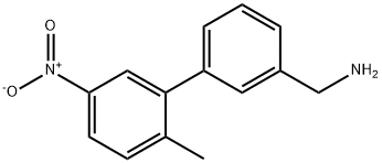 [1,1'-Biphenyl]-3-methanamine, 2'-methyl-5'-nitro- Structure