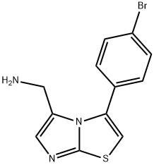 Imidazo[2,1-b]thiazole-5-methanamine, 3-(4-bromophenyl)- Structure