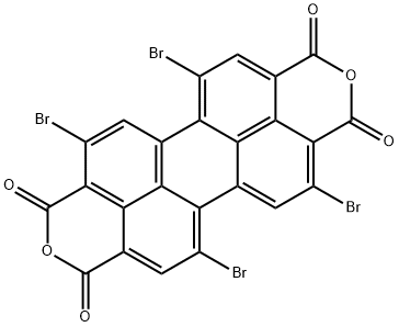 Perylo[3,4-cd:9,10-c'd']dipyran-1,3,8,10-tetrone, 4,6,11,13-tetrabromo- (9CI) Structure