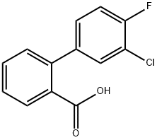 2-(3-Chloro-4-fluorophenyl)benzoic acid Structure