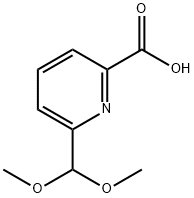 2-Pyridinecarboxylic acid, 6-(dimethoxymethyl)- Structure