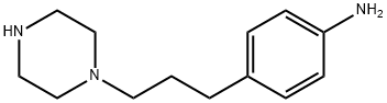 Benzenamine, 4-[3-(1-piperazinyl)propyl]- Structure