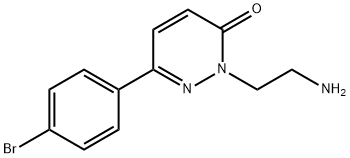 3(2H)-Pyridazinone, 2-(2-aminoethyl)-6-(4-bromophenyl)- Structure