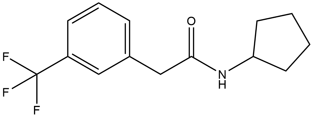 N-Cyclopentyl-3-(trifluoromethyl)benzeneacetamide Structure