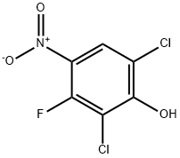 Phenol, 2,6-dichloro-3-fluoro-4-nitro- 구조식 이미지