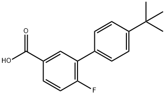 4-Fluoro-3-(4-t-butylphenyl)benzoic acid Structure