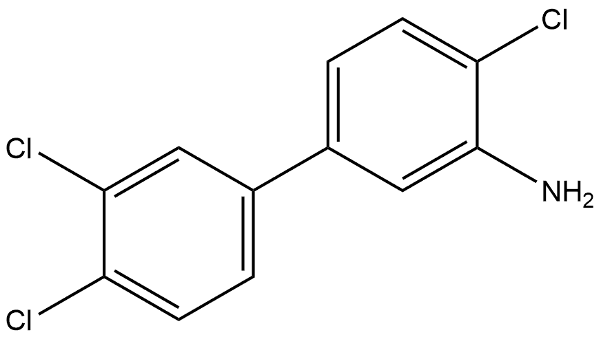 3',4,4'-Trichloro[1,1'-biphenyl]-3-amine 구조식 이미지