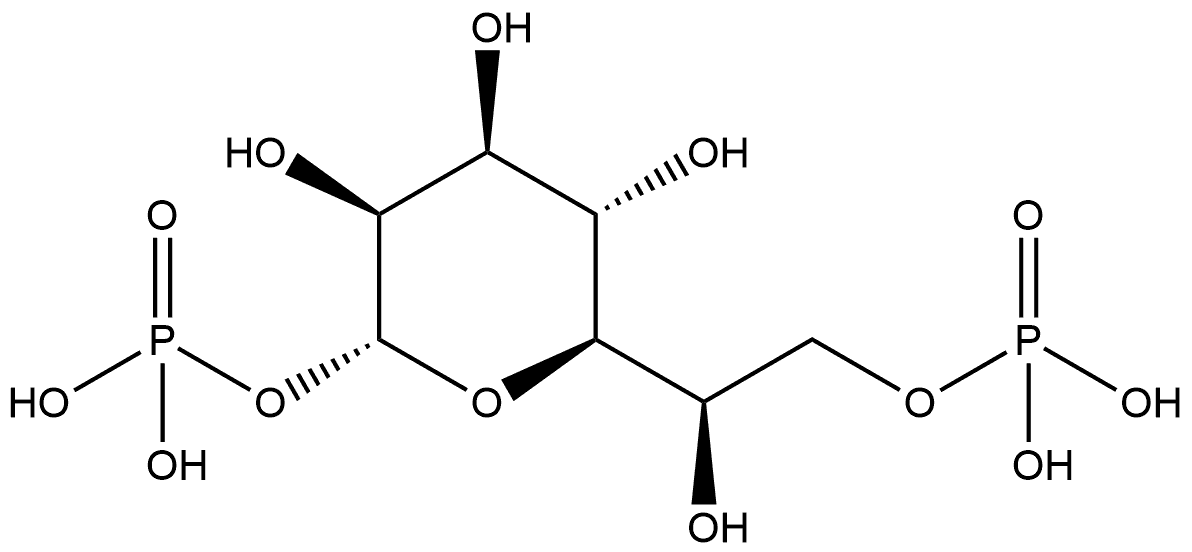 D-glycero-α-D-manno-Heptopyranose, 1,7-bis(dihydrogen phosphate) Structure