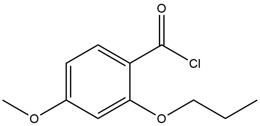 4-Methoxy-2-propoxybenzoyl chloride Structure