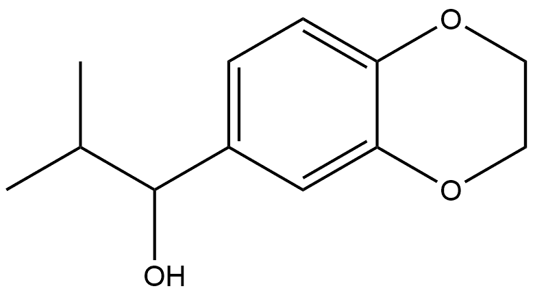 1-(2,3-dihydrobenzo[b][1,4]dioxin-6-yl)-2-methylpropan-1-ol Structure