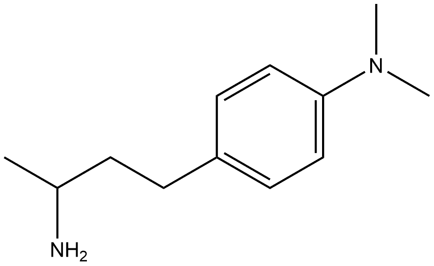 Benzenepropanamine, 4-(dimethylamino)-α-methyl- Structure