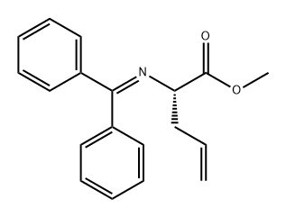 4-Pentenoic acid, 2-[(diphenylmethylene)amino]-, methyl ester, (2S)- 구조식 이미지