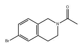 Ethanone, 1-(6-bromo-3,4-dihydro-2(1H)-isoquinolinyl)- Structure