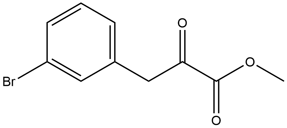 Methyl 3-bromo-α-oxobenzenepropanoate Structure