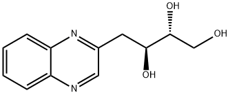 1,2,3-Butanetriol, 4-(2-quinoxalinyl)-, (2R,3S)- Structure