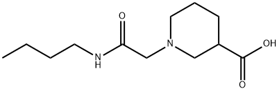 1-[(butylcarbamoyl)methyl]piperidine-3-carboxylic acid Structure