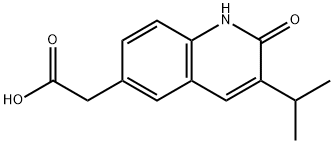 6-Quinolineacetic acid, 1,2-dihydro-3-(1-methylethyl)-2-oxo- Structure