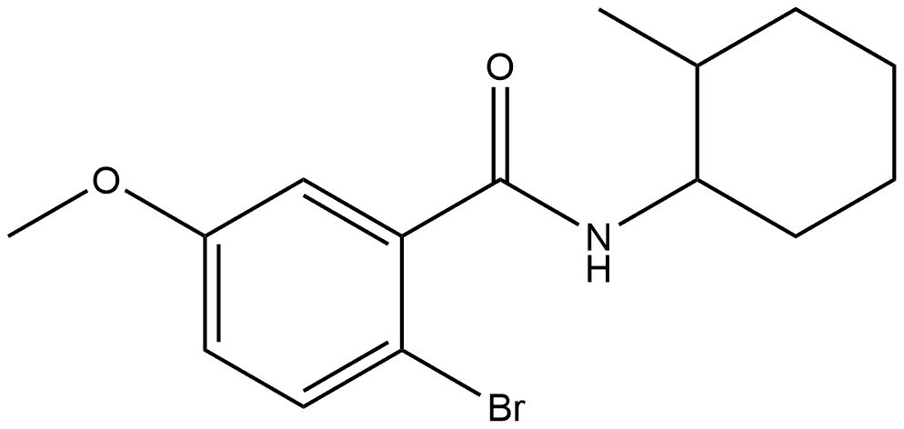 2-Bromo-5-methoxy-N-(2-methylcyclohexyl)benzamide Structure