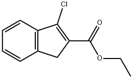 1H-Indene-2-carboxylic acid, 3-chloro-, ethyl ester Structure