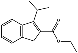 1H-Indene-2-carboxylic acid, 3-(1-methylethyl)-, ethyl ester Structure