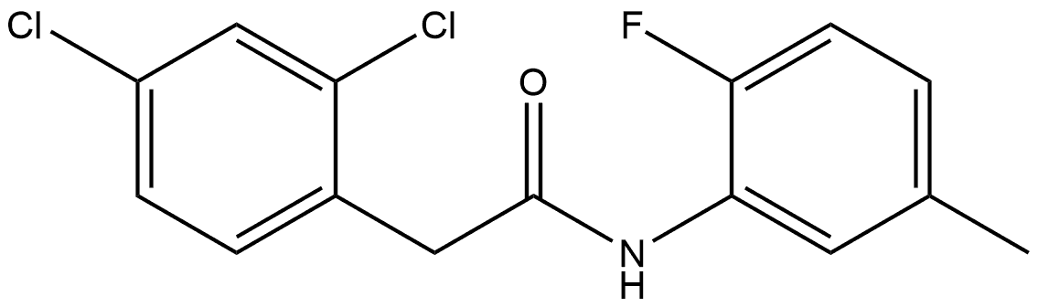 2,4-Dichloro-N-(2-fluoro-5-methylphenyl)benzeneacetamide Structure