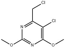 Pyrimidine, 5-chloro-4-(chloromethyl)-2,6-dimethoxy- 구조식 이미지