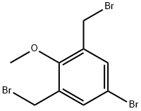 Benzene, 5-bromo-1,3-bis(bromomethyl)-2-methoxy- Structure