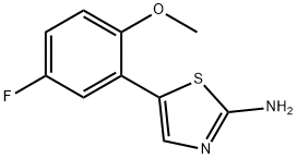 5-(5-Fluoro-2-methoxyphenyl)thiazol-2-amine Structure