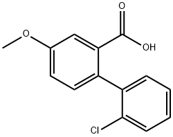 2-(2-Chlorophenyl)-5-methoxybenzoic acid Structure