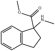 1H-Indene-1-carboxylic acid, 2,3-dihydro-1-(methylamino)-, methyl ester Structure