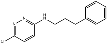 3-Pyridazinamine, 6-chloro-N-(3-phenylpropyl)- Structure