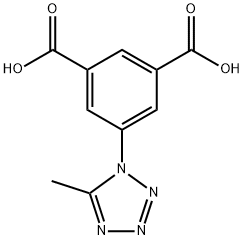 5-(5-Methyl-1H-tetrazol-1-yl)-1,3-benzenedicarboxylic acid Structure