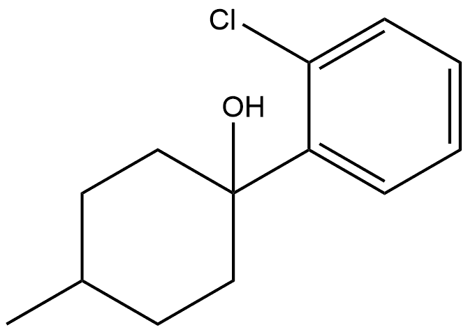 1-(2-chlorophenyl)-4-methylcyclohexanol Structure