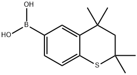 Boronic acid, B-(3,4-dihydro-2,2,4,4-tetramethyl-2H-1-benzothiopyran-6-yl)- Structure