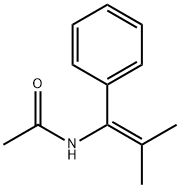 N-(2-Methyl-1-phenylprop-1-enyl)acetamide Structure