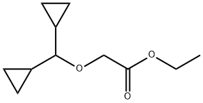 Acetic acid, 2-(dicyclopropylmethoxy)-, ethyl ester Structure