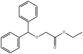 Acetic acid, 2-(diphenylmethoxy)-, ethyl ester Structure