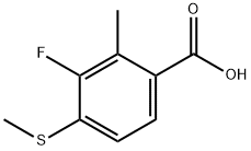 3-Fluoro-2-methyl-4-(methylthio)benzoic acid Structure