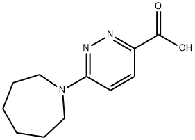3-Pyridazinecarboxylic acid, 6-(hexahydro-1H-azepin-1-yl)- Structure