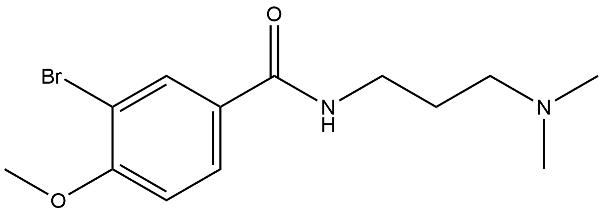 3-Bromo-N-[3-(dimethylamino)propyl]-4-methoxybenzamide Structure