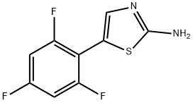 5-(2,4,6-Trifluorophenyl)thiazol-2-amine Structure