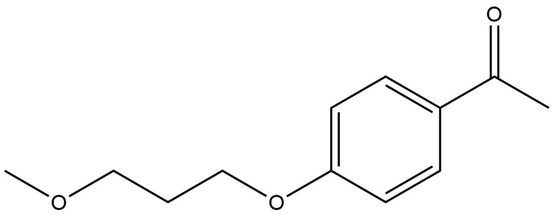 Ethanone, 1-[4-(3-methoxypropoxy)phenyl]- Structure