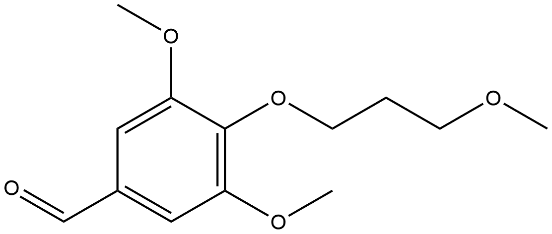 3,5-Dimethoxy-4-(3-methoxypropoxy)benzaldehyde Structure