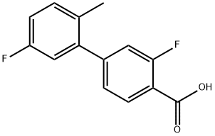 2-Fluoro-4-(5-fluoro-2-methylphenyl)benzoic acid Structure