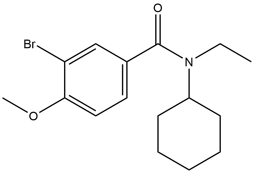 3-Bromo-N-cyclohexyl-N-ethyl-4-methoxybenzamide Structure