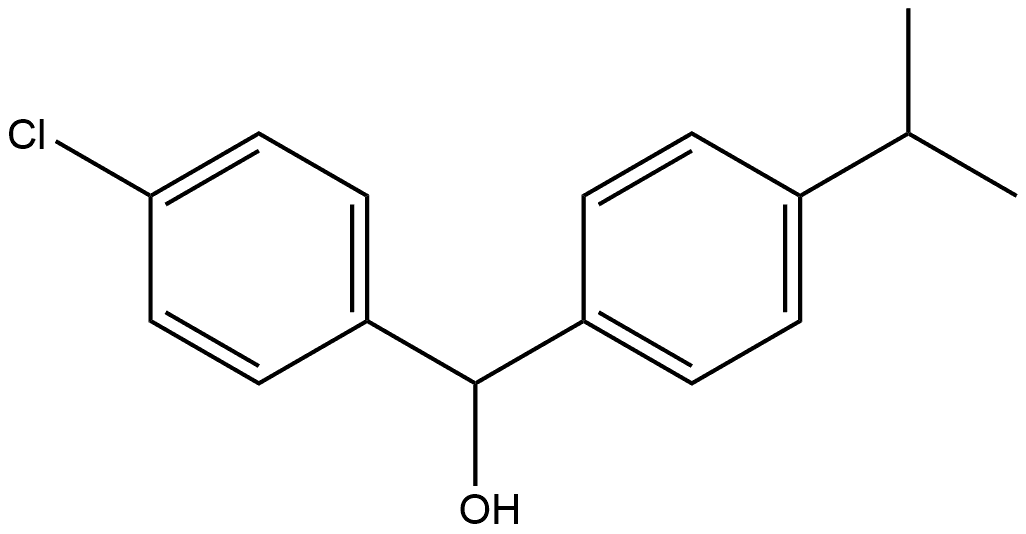 4-Chloro-α-[4-(1-methylethyl)phenyl]benzenemethanol Structure