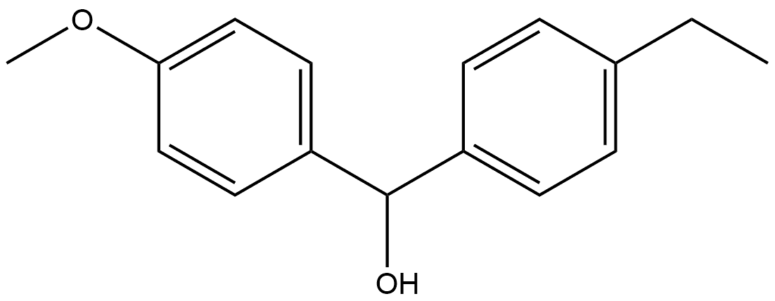 4-Ethyl-α-(4-methoxyphenyl)benzenemethanol Structure