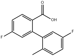 4-Fluoro-2-(5-fluoro-2-methylphenyl)benzoic acid Structure