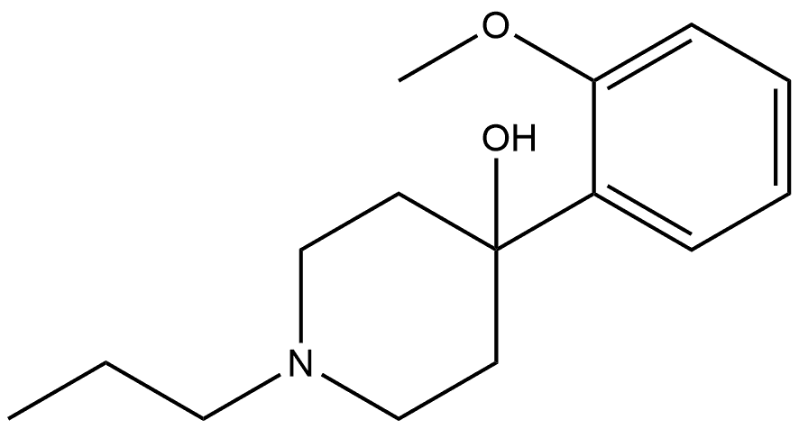 4-(2-Methoxyphenyl)-1-propyl-4-piperidinol Structure